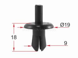 Клипса крепежная GM (1 шт.)