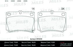 E510230 Колодки тормозные MITSUBISHI PAJERO SPORT 98>09 2.5D/3.0 задние Ceramic