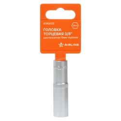 Головка торцевая 3/8" шестигранная 12мм глубокая, пласт.подвес (ATAQ022)