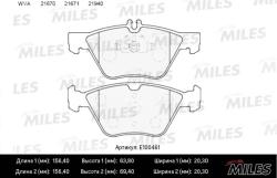 E100461 Колодки тормозные MERCEDES W210/208 200-320 передние SemiMetallic