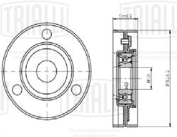 Ролик привод. ремня для а/м VW Touareg (02-)/Audi Q7 (06-) 4.2FSi (опор.) (CM 1945)