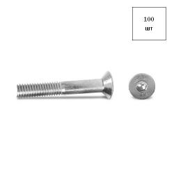 Винт 10х30 кп 10.9 DIN 7991 оц. полн. резьба 100шт FORTLUFT sts013388