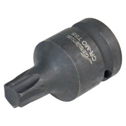 Головка ударная торцевая 1/2"DR внешний TORX T55, L=45мм (ATAS056)