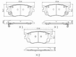 Колодки тормозные (Спереди) Mazda 626 97-02 / Capella 87-02 / Premacy 99-05