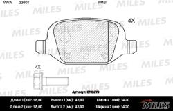 E110273 Колодки тормозные LADA GRANTA/KALINA/FIAT 500 07-/PANDA 03- задние SemiMetallic