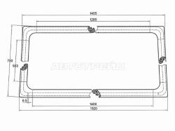 Молдинг лобового стекла (Уплотнительная резинка/ узкая кабина) Nissan Atlas F 02-07 / ТагАЗ Роад Пар