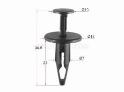 Клипса защиты бампера GM (1 шт.)