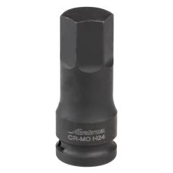 AIRLINE ATAS019 Головка ударная торцевая 1/2" DR внешний шестигранник H24 L=78 мм