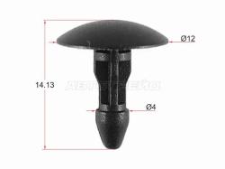 Клипса молдинга HONDA (1 шт.)