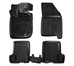 AIRLINE ACM-PS-09 Ковры для Лада XRay (16-), 4 шт., (крепеж), выс. борт, 3D с подпятником, вещ.ящик, ТЭП, черн.