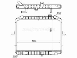 Радиатор Kia Bongo 04-19