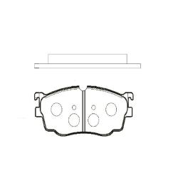 Колодки тормозные дисковые MAZDA 626 1997 - 2002 / Capella 1997 - 2002 / 323 2000 - 2004 / Premacy 1 ckmz-19