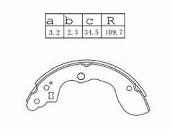 Колодки тормозные барабанные Suzuki SX4 06-16