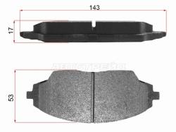 Колодки тормозные (Спереди) Chevrolet Aveo 02- / Cobalt 13-