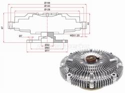 Вискомуфта VG30E NISSAN TERRANO 21