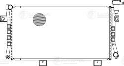 Радиатор охл. для а/м Лада 21214 Niva (Urban) (паяный алюм.) (Heavy Duty) (повыш. теплоотдача) (LRc 0134)