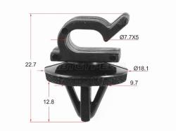 Клипса упора капота HONDA (1 шт.)