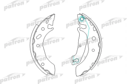 PSP297 Колодки тормозные барабанные