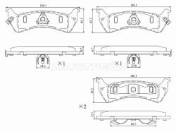 Колодки тормозные (Сзади) Jeep Grand Cherokee 92-98
