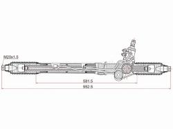 Рейка рулевая Toyota Land Cruiser Prado 96-02 RHD