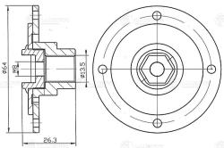 LUZAR LCH 0802 Пластина срывная муфты компрессора кондиционера для автомобилей Kia Sorento II (12-) 2.4i