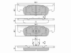 Колодки тормозные (Спереди) Renault Logan 09-22 / Sandero 14-18 / Dacia Logan 12-19 / Sandero 12-19