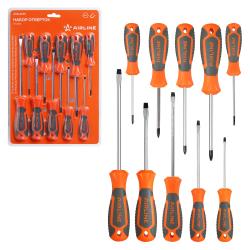 Набор отвёрток 10 пр. (SL3-SL6, PH0-PH1, PZ0-PZ2), блистер (ATAU039)