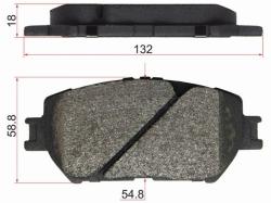 Колодки тормозные (Спереди) Toyota Camry (XV30) 01-06 / Crown 03-08 / Wish 03-09 / Daihatsu Altis 00