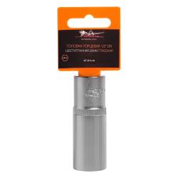 AIRLINE AT-S12-32 Головка торцевая 1/2" DR шестигранная 20мм глубокая пласт. подвес