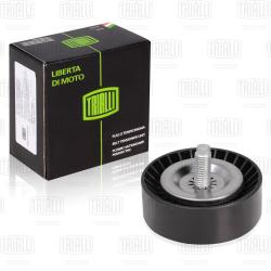 Ролик привод. ремня для а/м Mitsubishi Lancer X (07-) 1.8i/2.0i/2.4i (опор.) глад. h24.5 (CM 1101)