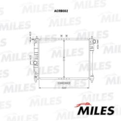 Радиатор CHEVROLET LANOS 1.5/1.6 M/T -A/C 97- паяный acrb002
