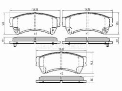 Колодки тормозные (Спереди) Ford Fusion 02-12 / Mazda 6 07-12 / Atenza 07-12