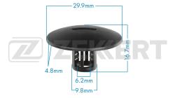 Клипса крепёжная Citroen Mercedes-Benz Nissan Peugeot Renault (миним. кол-во заказа 10 шт) be-3519