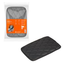 Чехол на подлокотник, универсальный, 200*300 мм, стёганная экокожа, цвет черный (ADCA001)