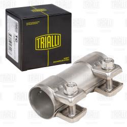 Хомут глушителя трубчатый с муфтой D=43 мм L=125 мм (нерж. сталь 304 SS) (TC 43 SS)