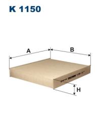 Фильтр салона FORD FOCUS C-MAX/MONDEO 07-/VOLVO C30/C70/S40 04- K 1150