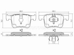 Колодки тормозные (Спереди) BMW 1-Series 11-19 / 3-Series 11-19 / X3 10-17 / X4 14-18
