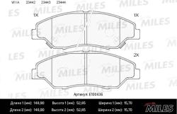 E100436 Колодки тормозные KIA SPORTAGE 2.0 94-03 передние SemiMetallic