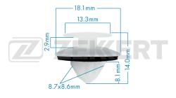 Клипса крепёжная Mitsubishi (миним. кол-во заказа 10 шт) be-1356