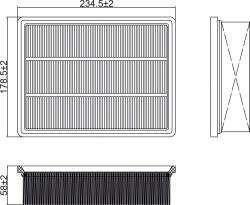 Фильтр для а/м Changan Alsvin (18-) 1.5i (возд.) (TR55515)