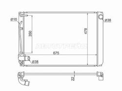 Радиатор Toyota Sienna 03-09