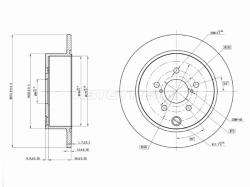 Диск тормозной (Сзади) Subaru Forester 12-19 / Impreza 11-16 / XV 11-17 / Impreza XV 10-11