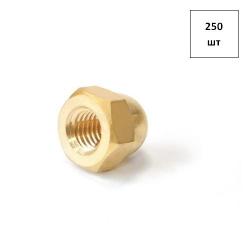 Гайка колпачковая латунная М 4 DIN 1587 250шт FORTLUFT sts017748