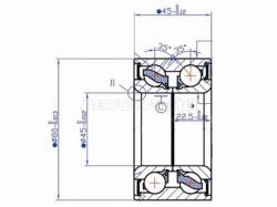 Подшипник перед ступицы/задней VW TRANSPORTER 90-