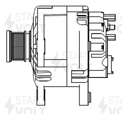 Генератор для а/м Nissan X-Trail T32 (14-) 2.0i 120A (LG 1442)