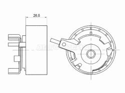 Ролик ремня ГРМ натяжной FORD B-MAX/FOCUS II/III/MAZDA 2 1,25/1,4/1,6