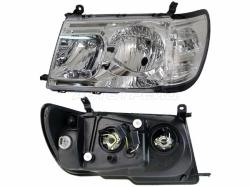 Фара Toyota Land Cruiser (J100) 98-02 (Слева/ Галоген/ Ручная регулировка/ цельная хрусталь. до рейс