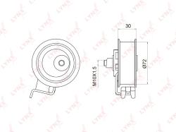 Ролик натяжной / грм AUDI A3 1.8-1.8 96-03 / A4 1.8 95-00 / A6 1.8 97-05 / TT 1.8 98-06 SKODA OCTAV PB-1008