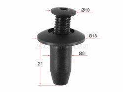 Клипса защиты бампера FORD (1 шт.)