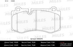 E400270 Колодки тормозные MERCEDES W221/W211/C219/C216/R230 передние LowMetallic